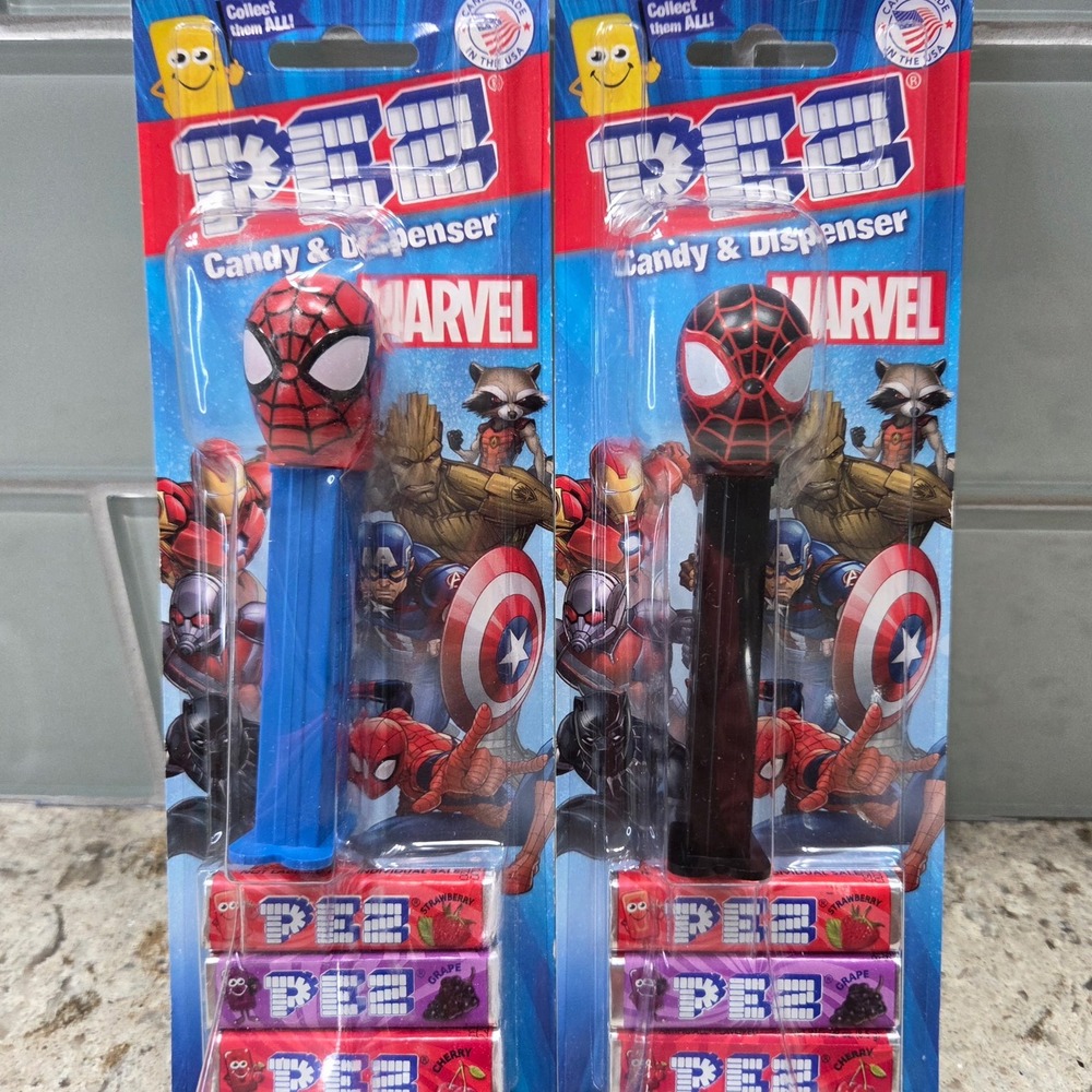Marvel Spider-Man PEZ Candy Dispensers Collectible Comic Book Heroes New